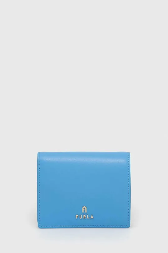 modrá Kožená peňaženka Furla Dámsky