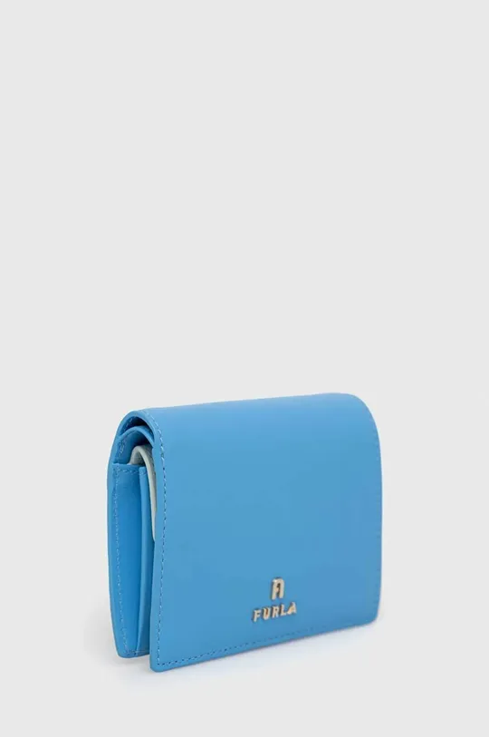 Furla portfel skórzany niebieski