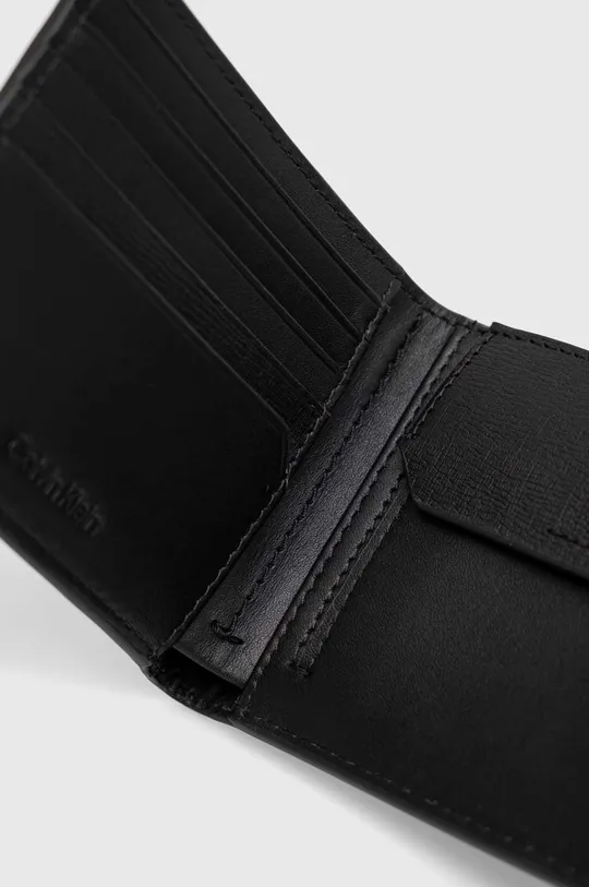 čierna Kožená peňaženka Calvin Klein