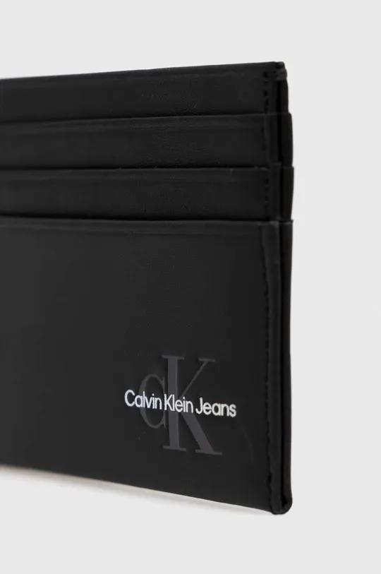Kožené puzdro na karty Calvin Klein Jeans  100% Hovädzia koža