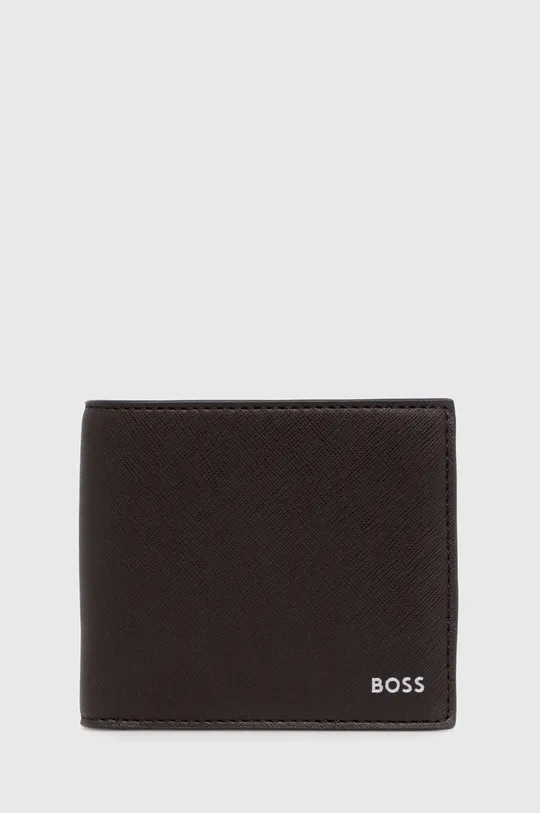 коричневий Шкіряний гаманець BOSS Чоловічий