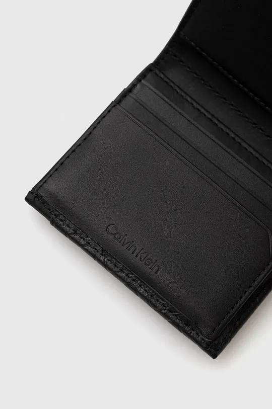 Kožni novčanik Calvin Klein  Temeljni materijal: 100% Prirodna koža Postava: 100% Reciklirani poliester