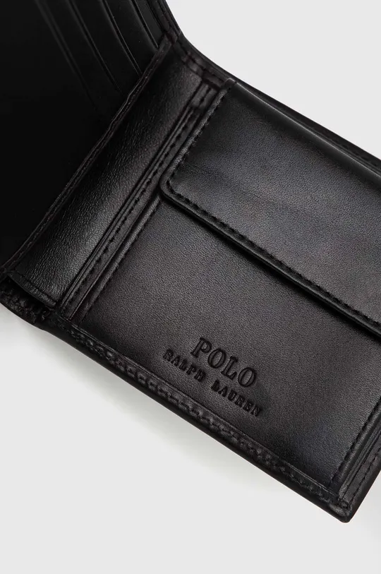 чорний Шкіряний гаманець Polo Ralph Lauren