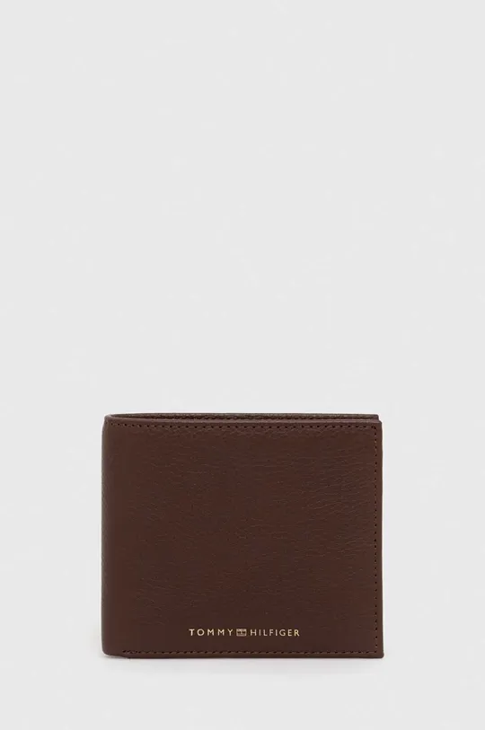 коричневий Шкіряний гаманець Tommy Hilfiger Чоловічий