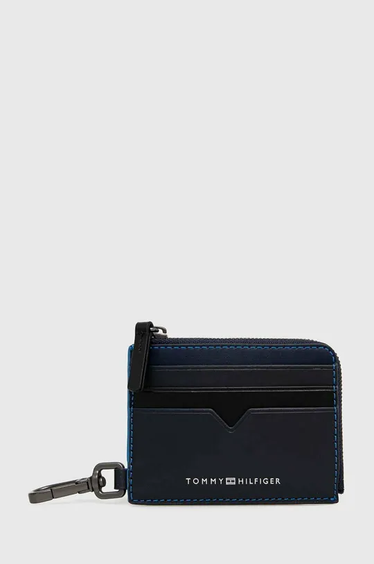 σκούρο μπλε Δερμάτινο πορτοφόλι Tommy Hilfiger Ανδρικά