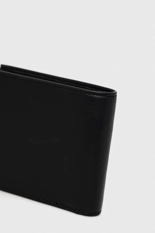 HUGO portfel skórzany czarny