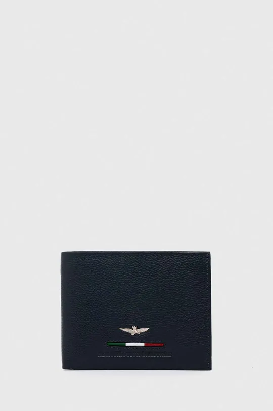tmavomodrá Kožená peňaženka Aeronautica Militare Pánsky