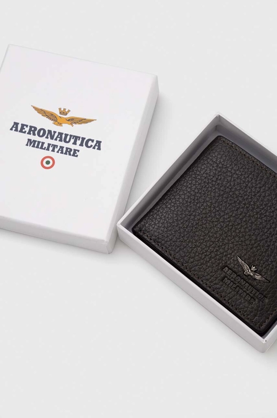 marrone Aeronautica Militare portafoglio in pelle