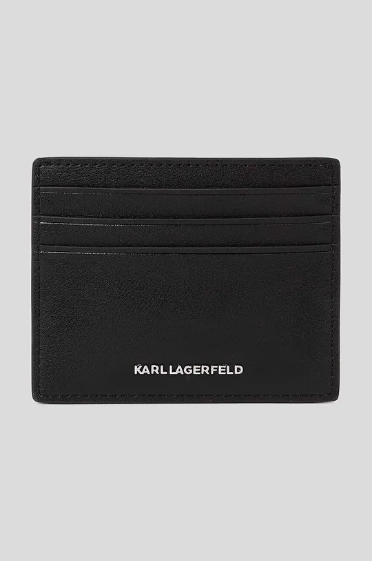 Karl Lagerfeld portfel skórzany czarny