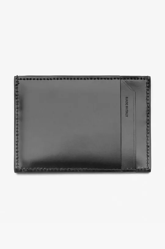 black 032C leather card holder Card Holder Unisex