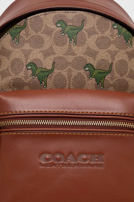 коричневий Шкіряний рюкзак Coach