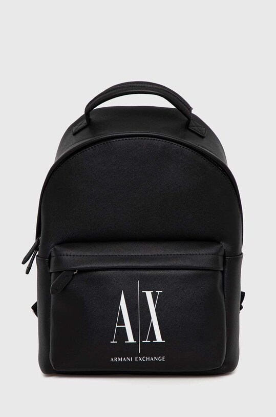 Рюкзак Armani Exchange женский цвет чёрный маленький с принтом | ANSWEAR.ua