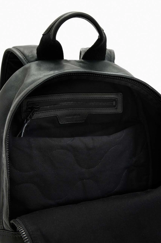 czarny AllSaints plecak skórzany CARABINER BACKPACK