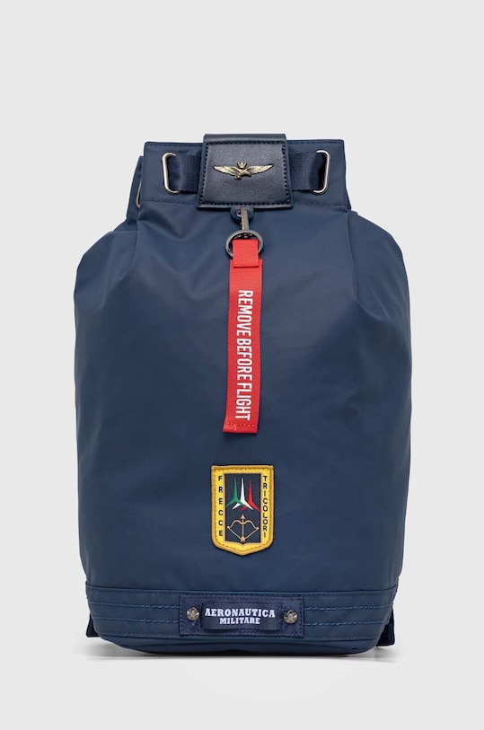 Рюкзак Aeronautica Militare чоловічий колір синій великий з аплікацією ...