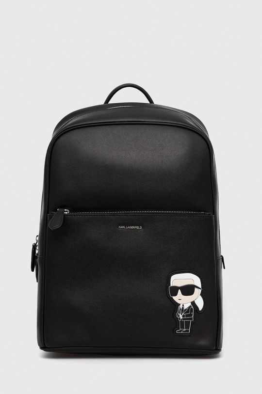 czarny Karl Lagerfeld plecak skórzany Unisex