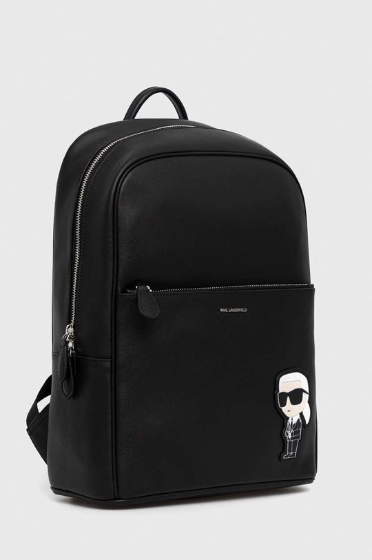 Karl Lagerfeld plecak skórzany czarny