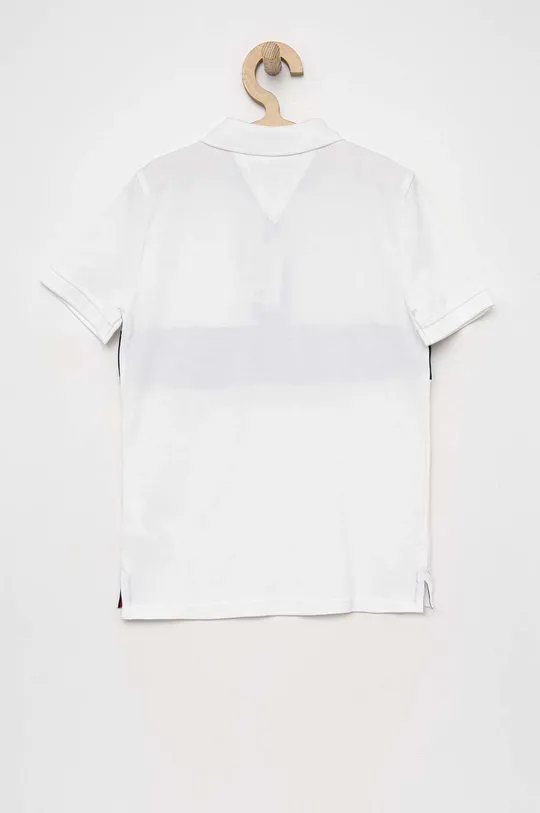 Παιδικό πουκάμισο πόλο Tommy Hilfiger λευκό