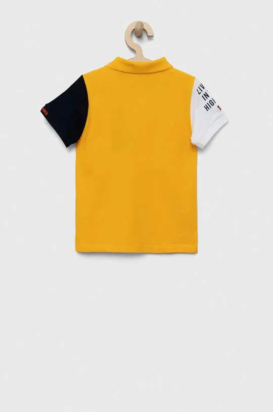Παιδικά βαμβακερά μπλουζάκια πόλο OVS κίτρινο