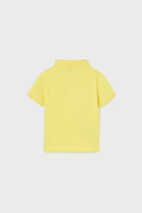 Дитяча бавовняна футболка поло Mayoral жовтий
