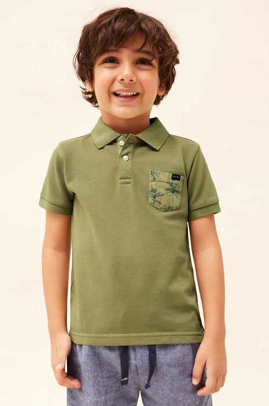 zelena Dječja polo majica Mayoral Za dječake