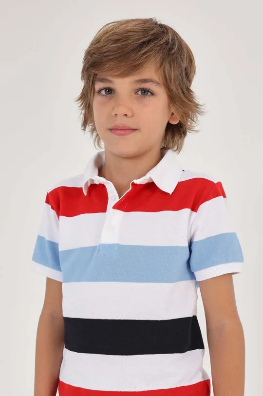 Παιδικά βαμβακερά μπλουζάκια πόλο Mayoral πολύχρωμο