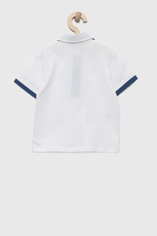 Παιδικά βαμβακερά μπλουζάκια πόλο United Colors of Benetton λευκό