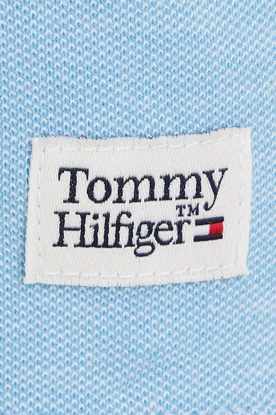 голубой Детское хлопковое поло Tommy Hilfiger