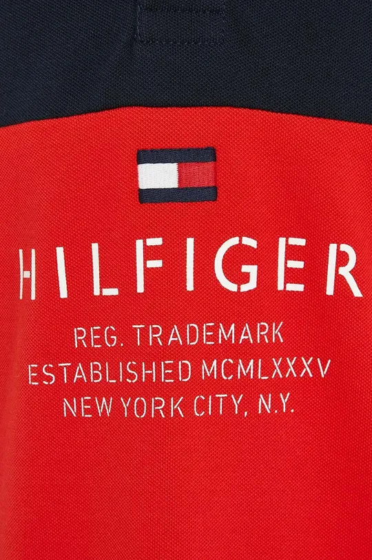 crvena Dječja polo majica Tommy Hilfiger