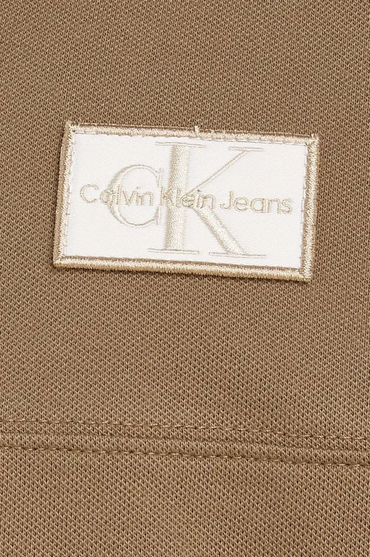 καφέ Παιδικό πουκάμισο πόλο Calvin Klein Jeans