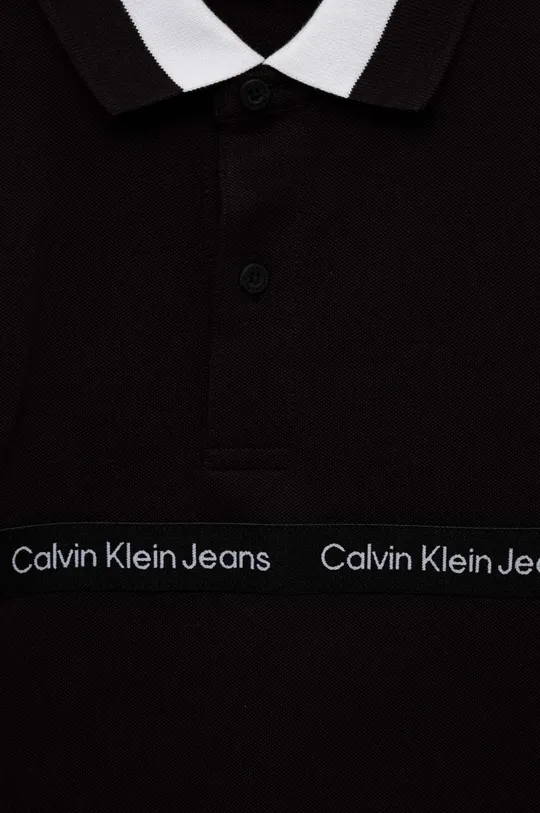 Παιδικό πουκάμισο πόλο Calvin Klein Jeans  94% Βαμβάκι, 6% Σπαντέξ