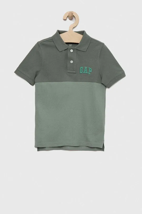 πράσινο Παιδικά βαμβακερά μπλουζάκια πόλο GAP Για αγόρια