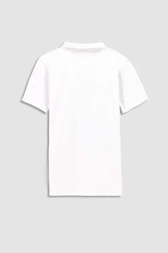Παιδικά βαμβακερά μπλουζάκια πόλο Coccodrillo λευκό