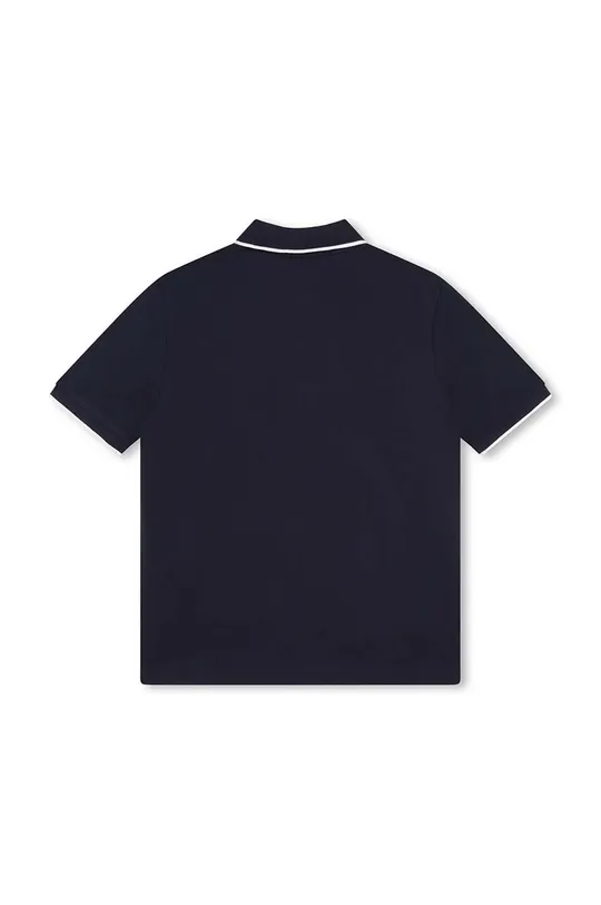Παιδικά βαμβακερά μπλουζάκια πόλο BOSS σκούρο μπλε