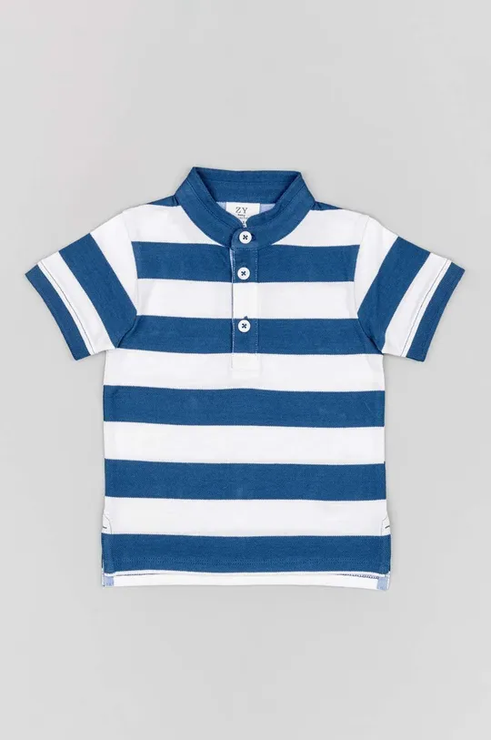 Pamučna polo majica za bebe zippy mornarsko plava