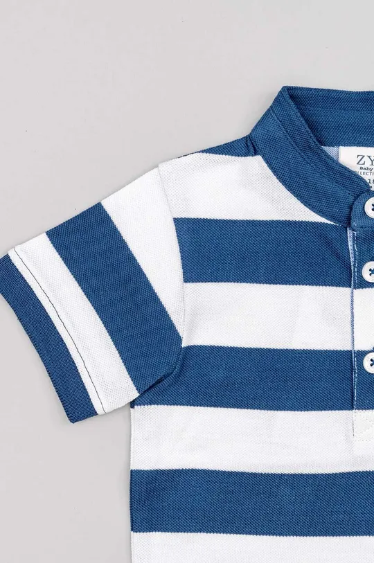mornarsko modra Otroške bombažne polo majice zippy