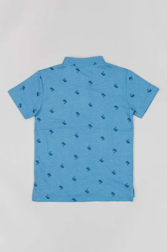 Παιδικά βαμβακερά μπλουζάκια πόλο zippy μπλε