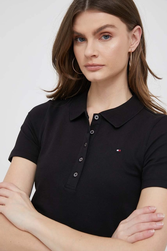 czarny Tommy Hilfiger polo