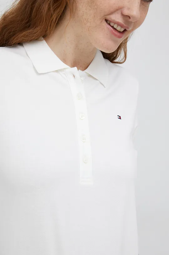 biały Tommy Hilfiger polo