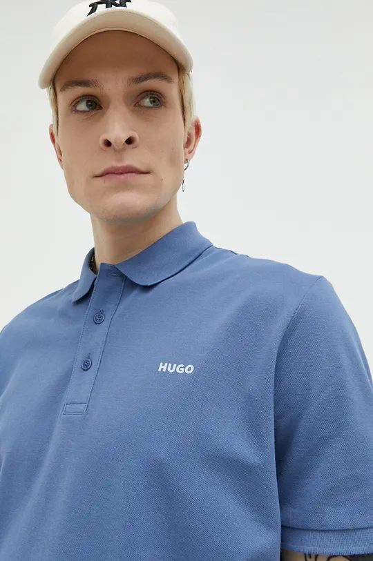 Βαμβακερό μπλουζάκι πόλο HUGO