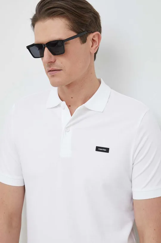 bijela Polo majica Calvin Klein Muški