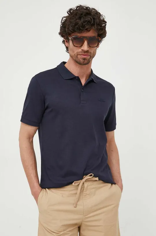mornarsko plava Pamučna polo majica Calvin Klein