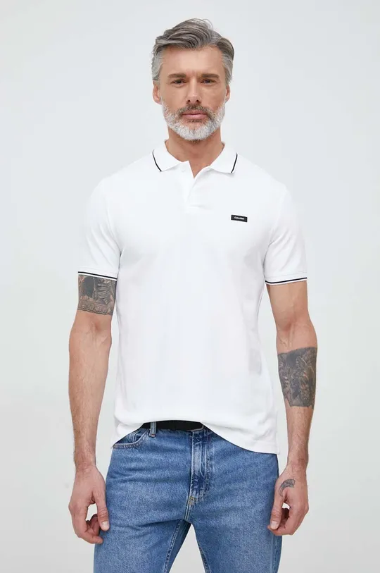 Polo tričko Calvin Klein  96 % Bavlna, 4 % Elastan