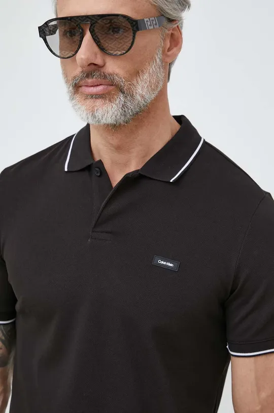 černá Polo tričko Calvin Klein