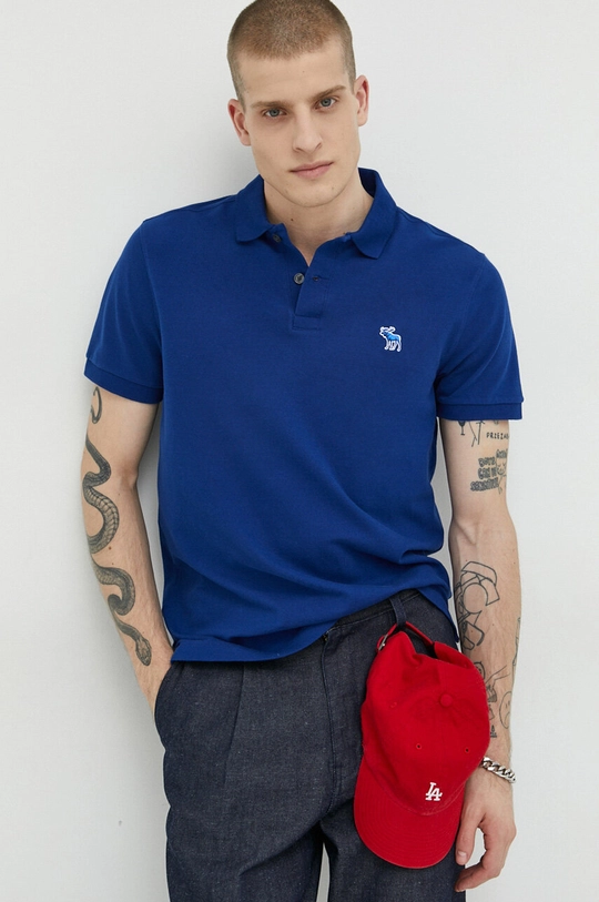 granatowy Abercrombie & Fitch polo Męski