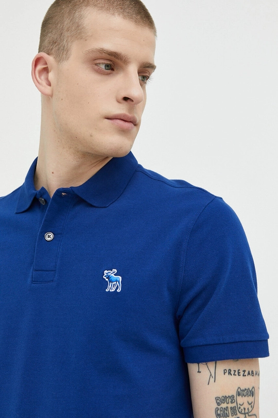 granatowy Abercrombie & Fitch polo