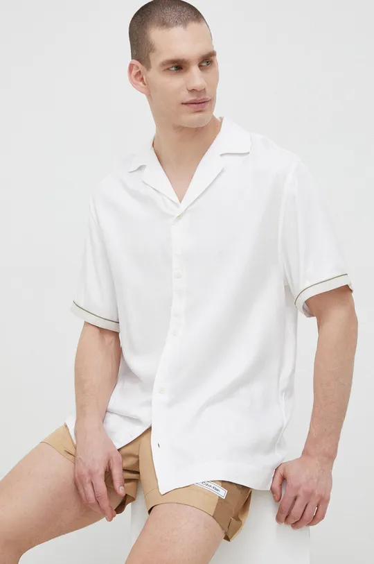 bijela Košulja Calvin Klein Muški
