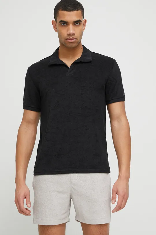 Calvin Klein t-shirt piżamowy czarny