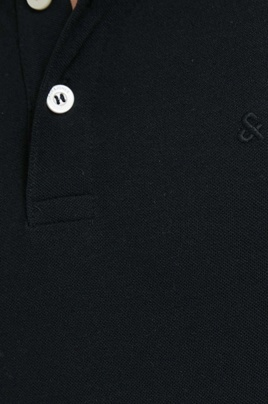 czarny Jack & Jones polo bawełniane JJEPAULOS