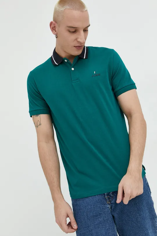 πράσινο Βαμβακερό μπλουζάκι πόλο Jack & Jones JJEJOE