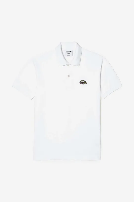 white Lacoste cotton polo shirt x Netflix